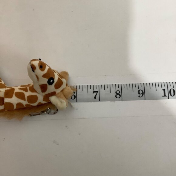 Wildlife Artists Plush Giraffe Keychain 6 Inch Stuffed Animal Backpack - Picture 8 of 8